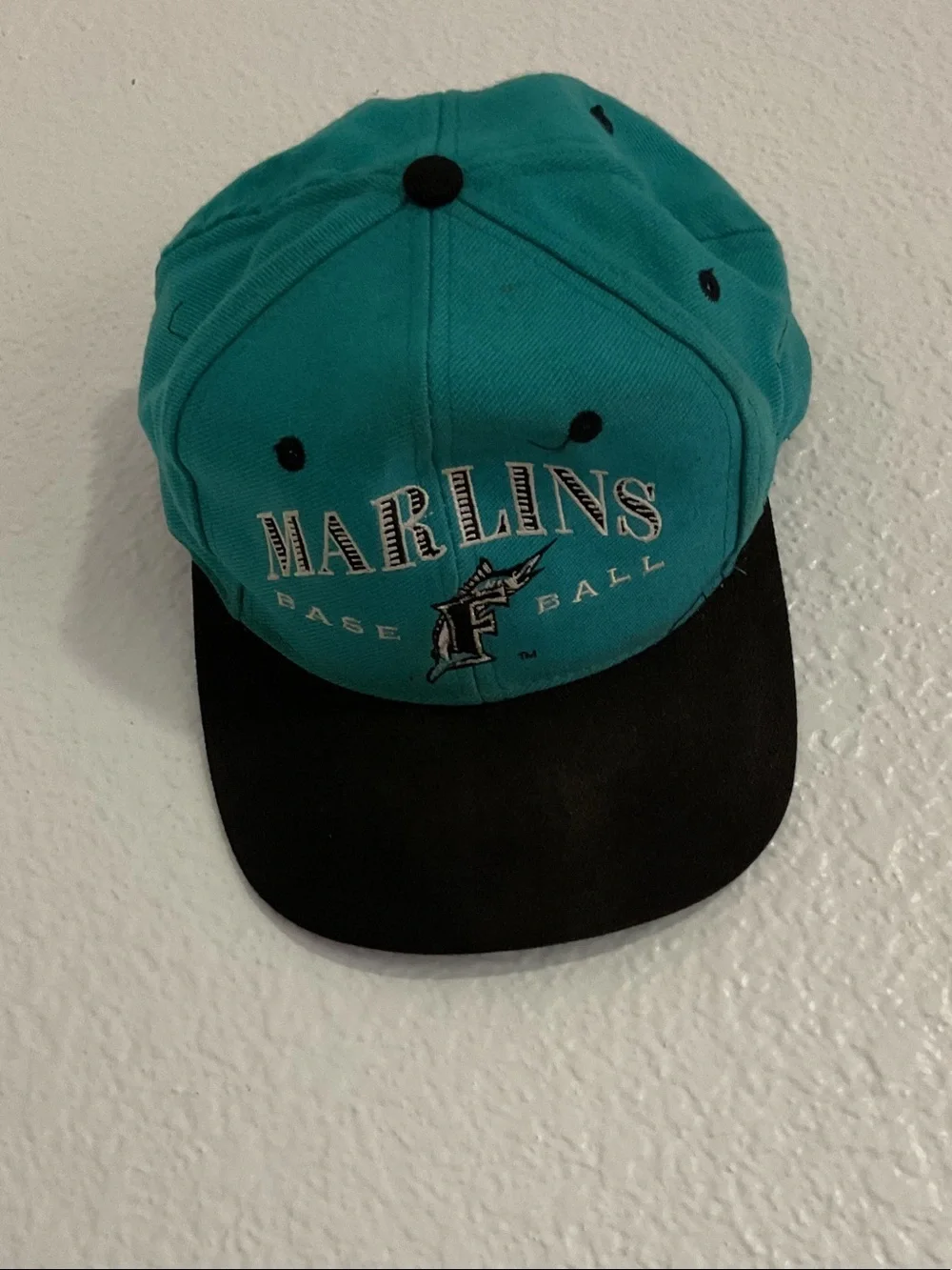 Miami Marlins Teal and Black Baseball Cap - Branding